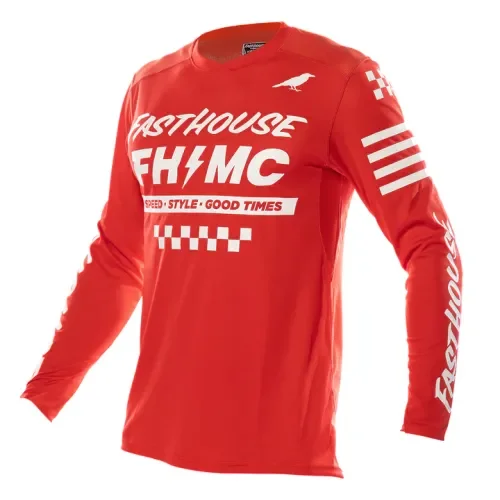FASTHOUSE Elrod Jersey - Red - ON SALE! 2760-41