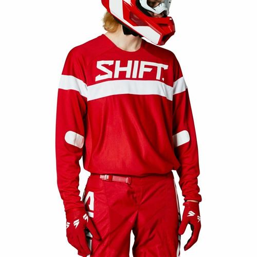 SHIFT WHITE LEBEL HAUNT JERSEY - RED 26690-003-