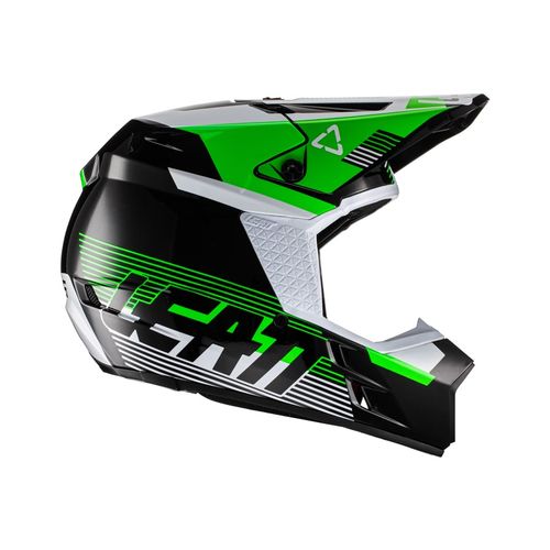 Leatt Moto 3.5 V22 Helmet - Black/Green - Adult Small - 1022010201