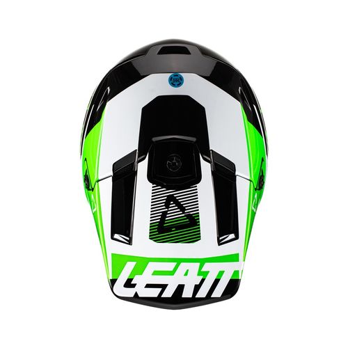 Leatt Moto 3.5 V22 Helmet - Black/Green - Adult Small - 1022010201