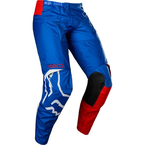 FOX YOUTH 180 SKEW PANTS - WHITE/RED/BLUE