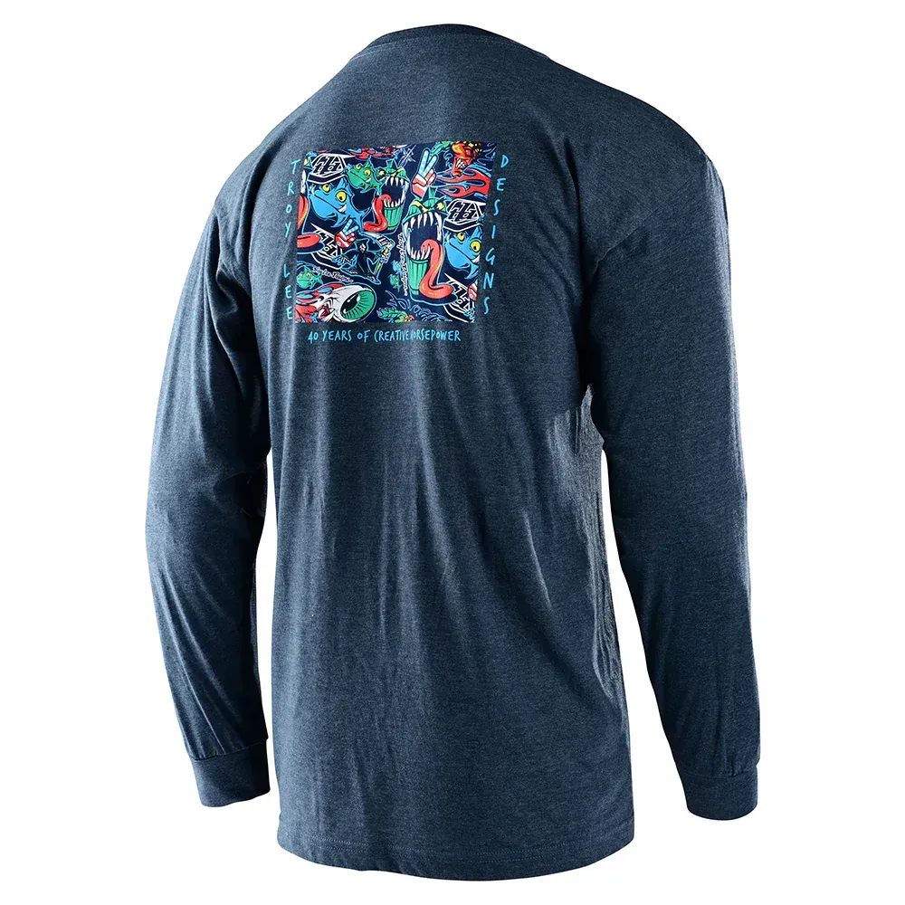 Troy Lee Designs Long Sleeve Tee History (Navy)