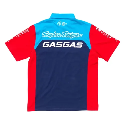 Troy Lee Designs GASGAS Team Pit Shirt (Navy/Red) 3GG24006790