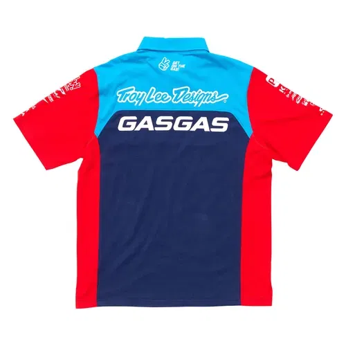 Troy Lee Designs GASGAS Team Pit Shirt (Navy/Red) 3GG24006790