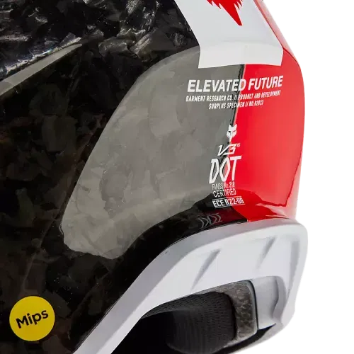 FOX RACING V3 RS OPTICAL HELMET [RED]