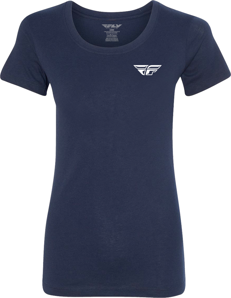 FLY RACING WOMEN'S FLY PULSE TEE NAVY - 356-0088