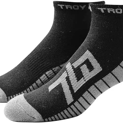 Troy Lee Designs Adult Factory Quarter Socks (11-13) (Black)