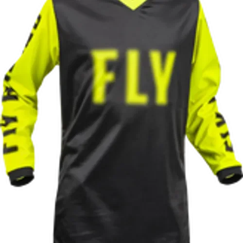 FLY RACING YOUTH F-16 JERSEY BLACK/HI-VIS YOUTH SIZES