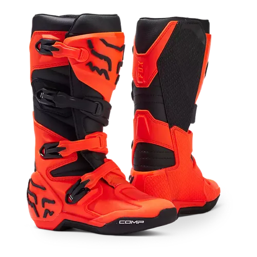 Fox Racing Youth Comp Boots (Fluorescent Orange)