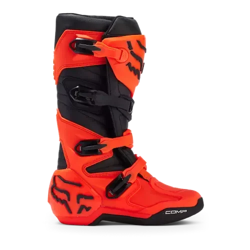 Fox Racing Youth Comp Boots (Fluorescent Orange)