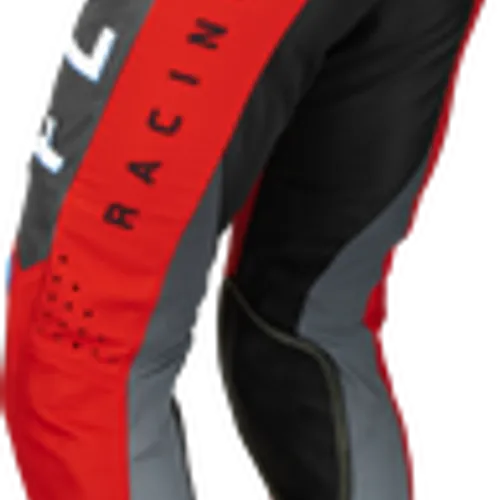 FLY RACING KINETIC KORE PANTS RED/GREY ADULT SIZES