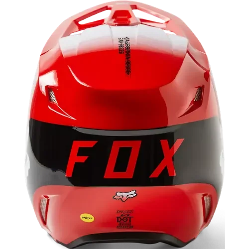 FOX RACING V1 TOXSYK HELMET DOT/ECE [FLO RED]