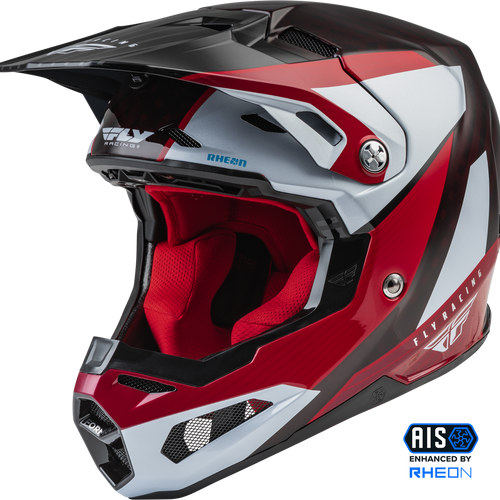 FLY RACING FORMULA CARBON PRIME HELMET -RED/WHITE/RED CARBON 73-4432