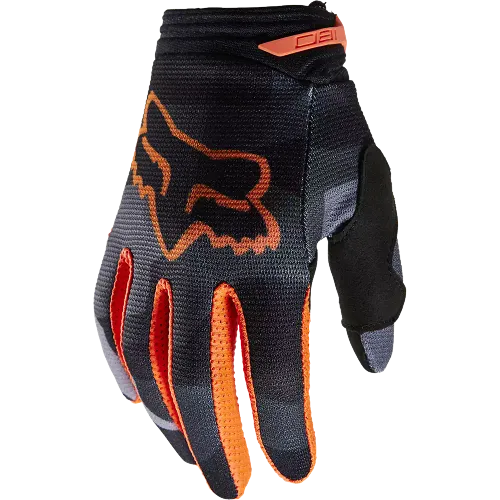 Fox Racing Youth 180 Bnkr Gloves (Grey Camouflage)