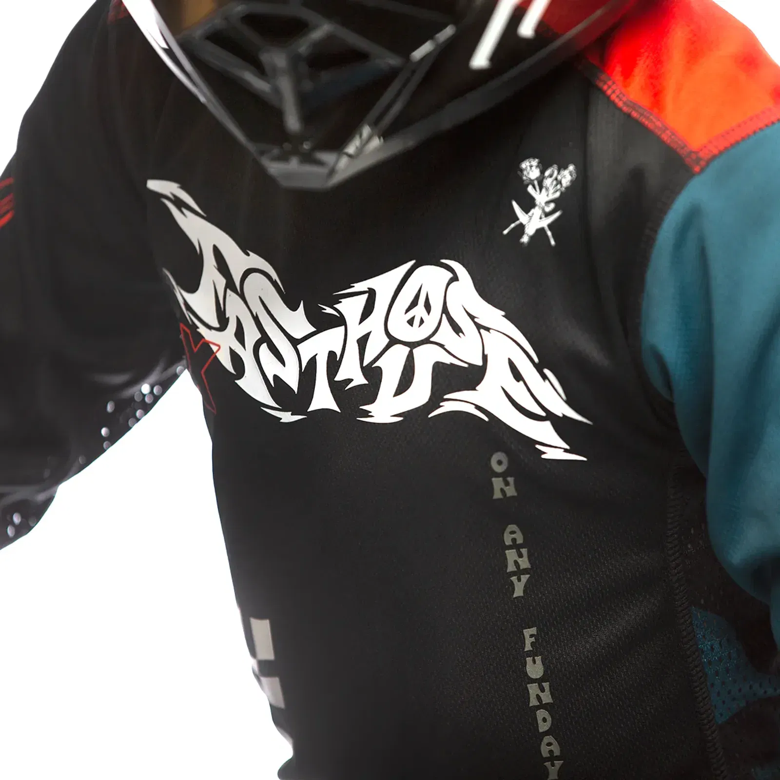 Fasthouse Grindhouse Bereman Youth Jersey - Black/Infrared - Youth Medium