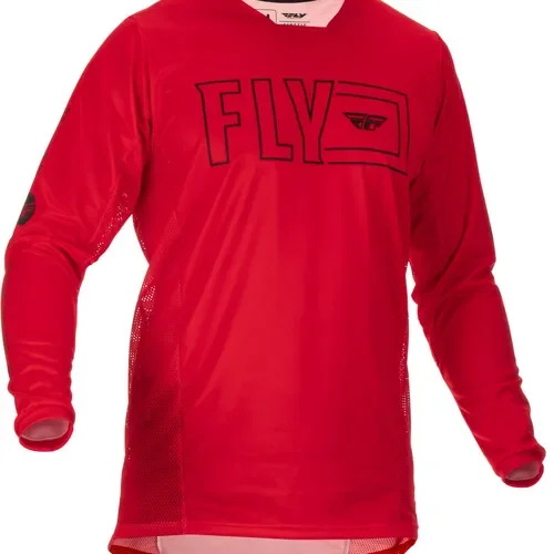 FLY RACING KINETIC FUEL JERSEY RED/BLACK - ON SALE! 375-423