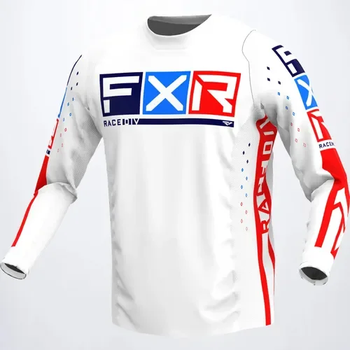 FXR Podium Pro LE MX Jersey - White/Red/Blue 223322-0120-