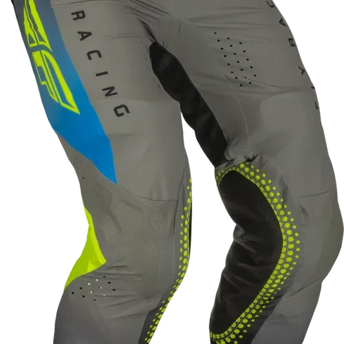 FLY RACING YOUTH LITE PANTS (GREY/BLUE/HI-VIS) YOUTH SIZES