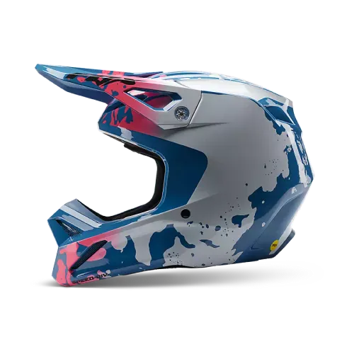 FOX RACING V1 MORPHIC HELMET [BLUEBERRY] - SIZE 2XL