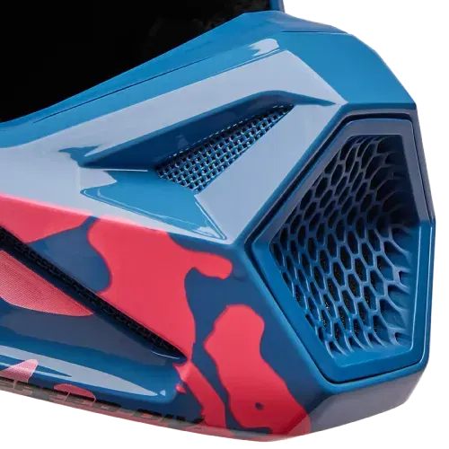 FOX RACING V1 MORPHIC HELMET [BLUEBERRY] - SIZE 2XL