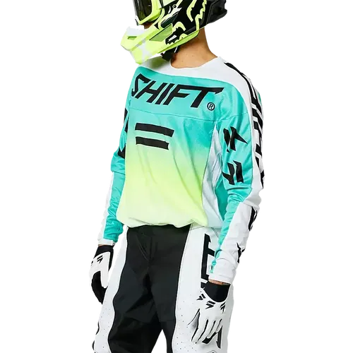 Shift White Label Fade Jersey (White/Green) (Small) 27563-076-S