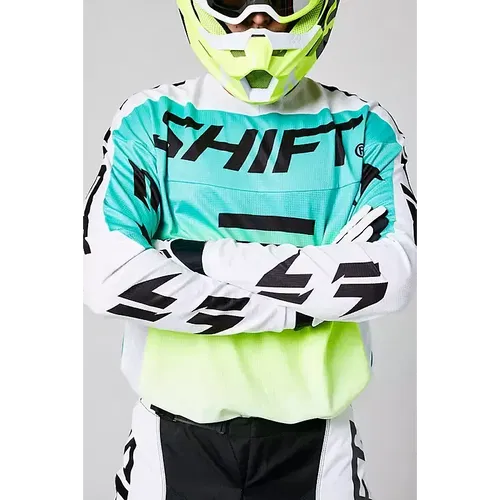 Shift White Label Fade Jersey (White/Green) (Small) 27563-076-S