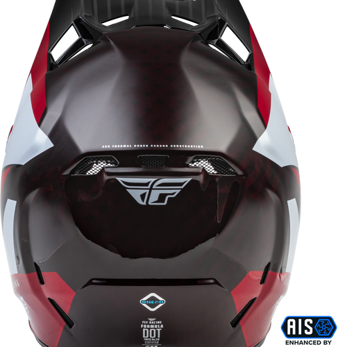 Fly Racing Youth Formula Carbon Prime Helmet - Red/White - Youth Large