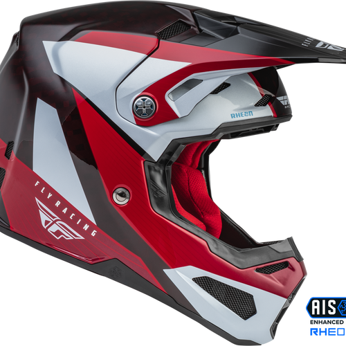 Fly Racing Youth Formula Carbon Prime Helmet - Red/White - Youth Large