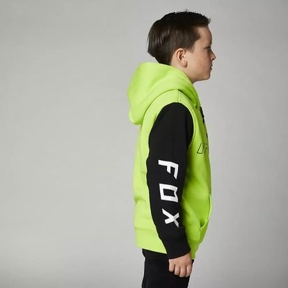 FOX YOUTH SKEW SHERPA HOODIE FLO YELLOW YOUTH MEDIUM