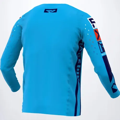 FXR Podium Pro LE MX Jersey - Cyan/Red/Navy - Size 2XL - 223322-4220-19