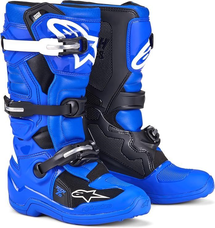 ALPINESTARS YOUTH TECH 7 BOOTS - BLUE/BLACK/WHITE - 3411-078