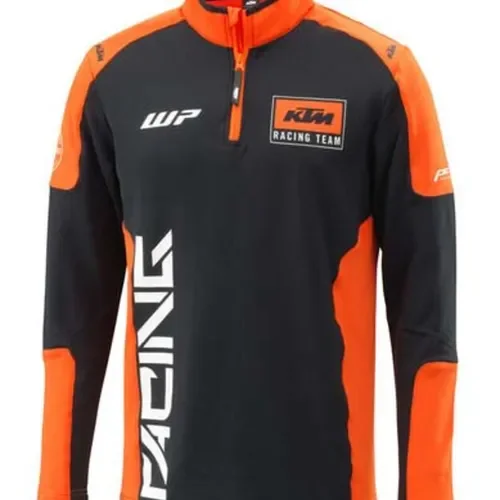 KTM 2024 Team Half Zip Sweater Black/Orange 3PW24000430-