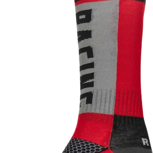 FLY RACING MX SOCKS THICK (RED/GREY)