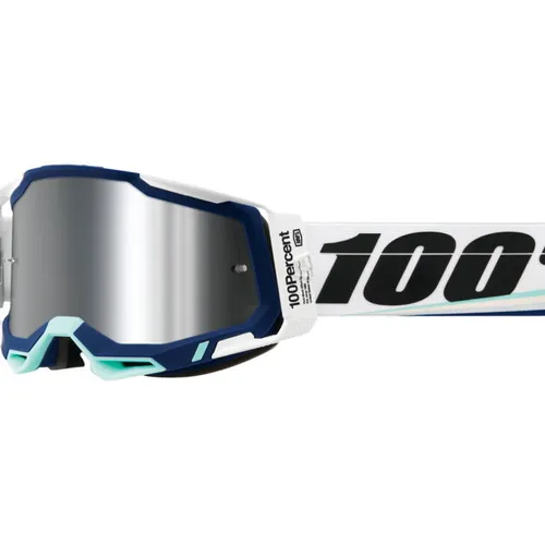 100% Racecraft 2 Goggles Arsham with Flash Silver Lens
