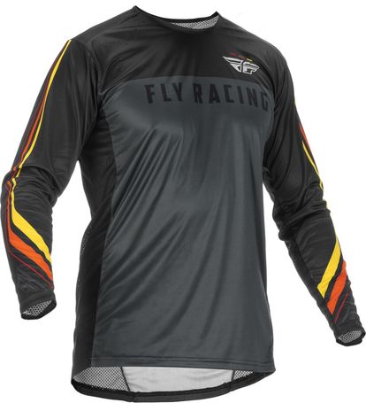 Fly Racing Lite S.E. Speeder Jersey - Metal/Red/Yellow - Adult 2XL - 375-7242X