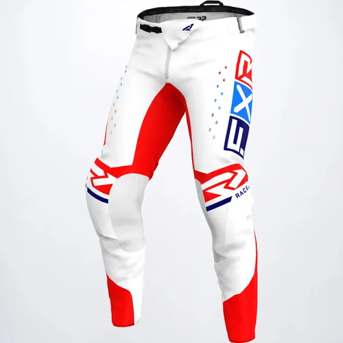 FXR Podium Pro LE MX Pant - White/Red/Blue
