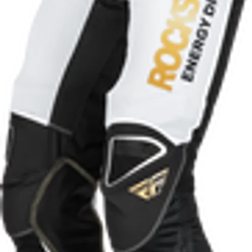 FLY RACING KINETIC ROCKSTAR MESH PANTS WHITE/BLACK/GOLD