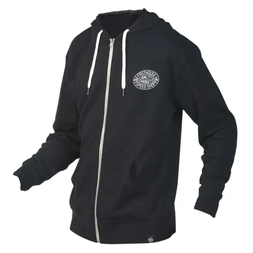 Fasthouse Men's Forge Hooded Zip Up - Black