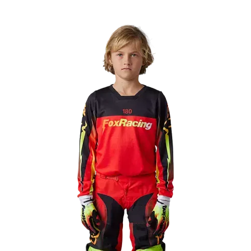 Fox Racing Youth 180 Statk Jersey (Fluorescent Red)