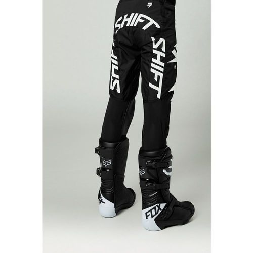 SHIFT YOUTH WHITE LABEL ROKR PANT - BLACK/WHITE