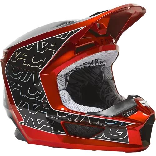 Youth V1 Peril Helmet FLO RED - YOUTH SMALL