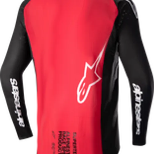 ALPINESTARS SUPERTECH WARD JERSEY - BLACK/RED BERRY - MEDIUM