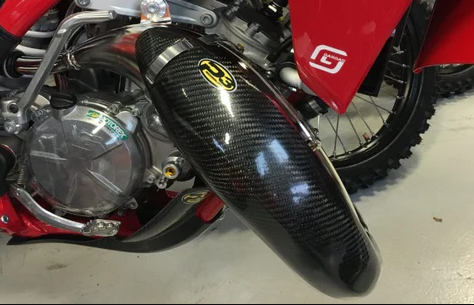 P3 CARBON PIPE GUARD STOCK & PRO CIRCUIT KTM/HUS 125/150 - GAS MC125