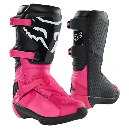 FOX RACING YOUTH COMP BOOTS (BLACK/PINK)  27689-285