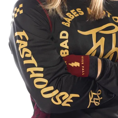 Fasthouse Grindhouse Golden Script Women's Jersey - Black