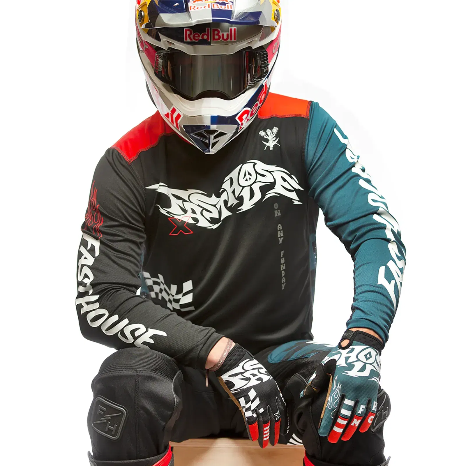 FastHouse Grindhouse Bereman Jersey - Black/Infrared