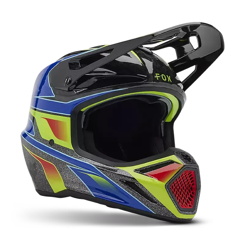 Fox Racing V3 RS Acric Helmet - Multicolor - Large