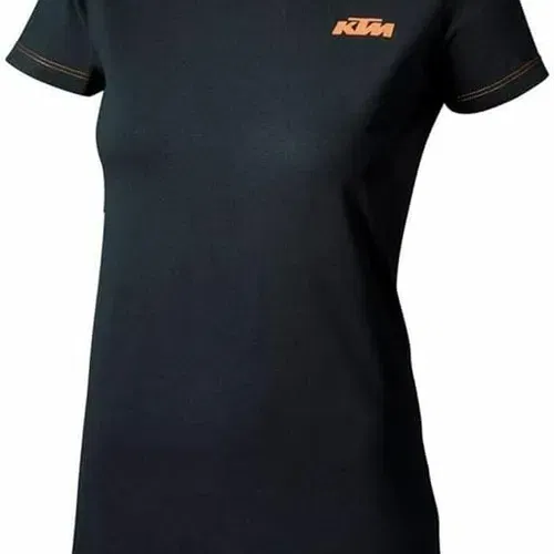 KTM GIRLS RACING TEE (BLACK) (LARGE)