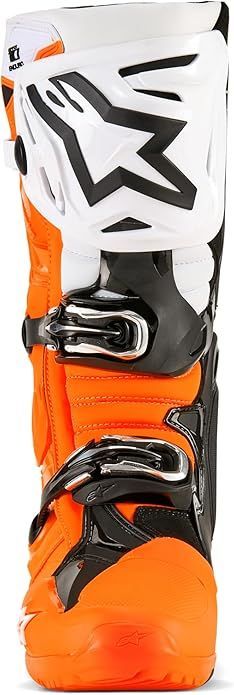 ALPINESTARS TECH 10 ENDURO BOOTS -  FLO ORANGE/ BLACK/WHITE - 3410-323