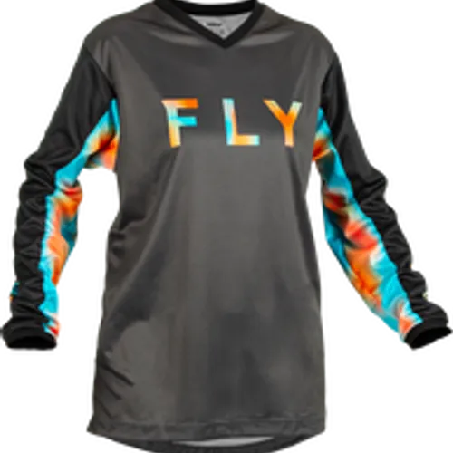 FLY RACING WOMEN'S F-16 JERSEY GREY/PINK/BLUE WOMENS SIZES